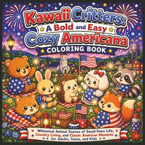 Kawaii Critters: Cozy Americana cover